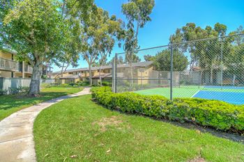 Lighted tennis courts